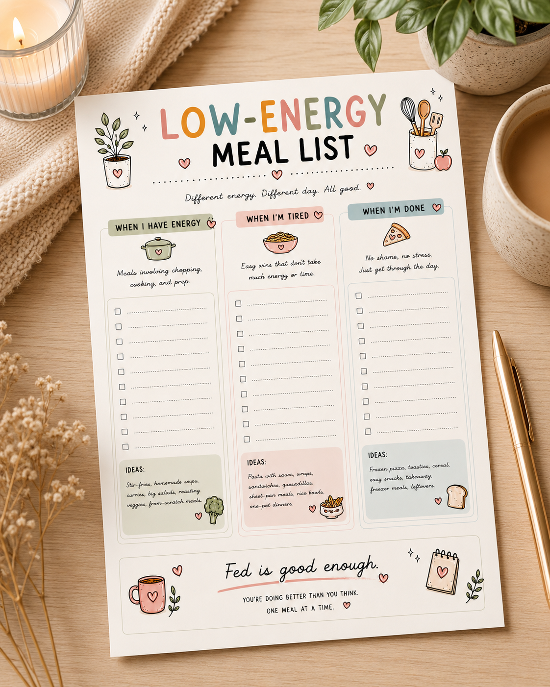The Cozy Meal Planner