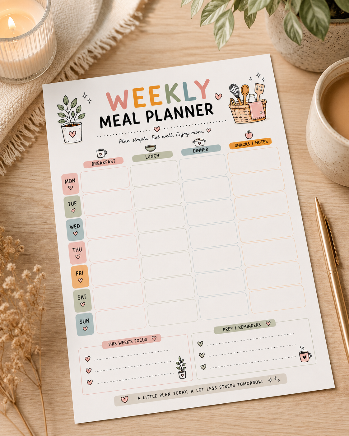 The Cozy Meal Planner