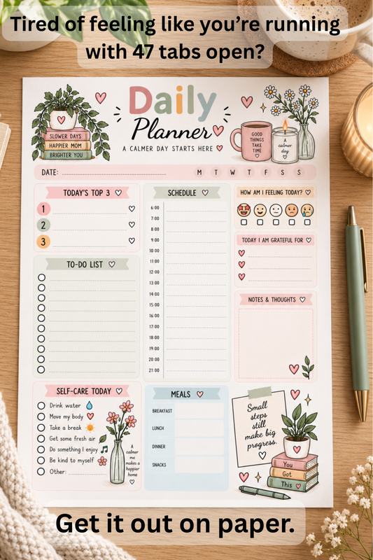 The Complete Cozy Planner Bundle – Life, Meal & Cleaning Printable Planners | 50+ Pages