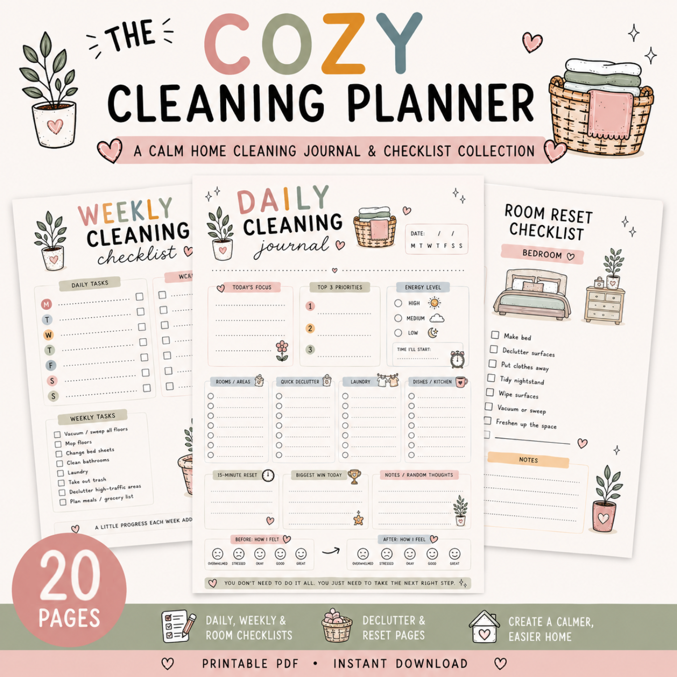 The Cozy Cleaning Planner