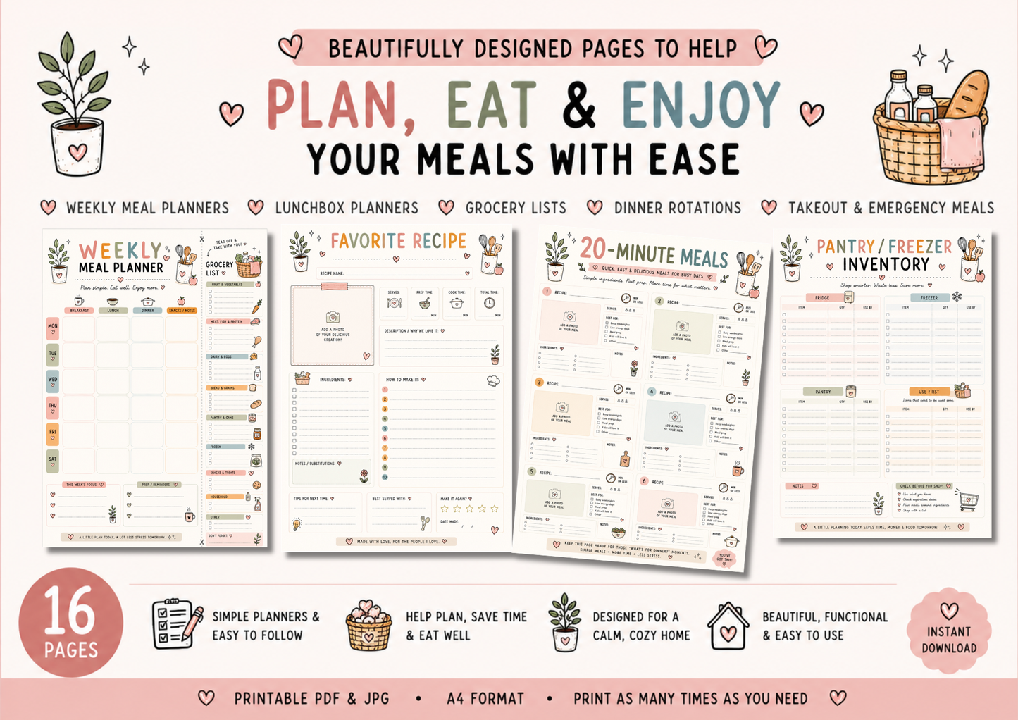 The Cozy Meal Planner
